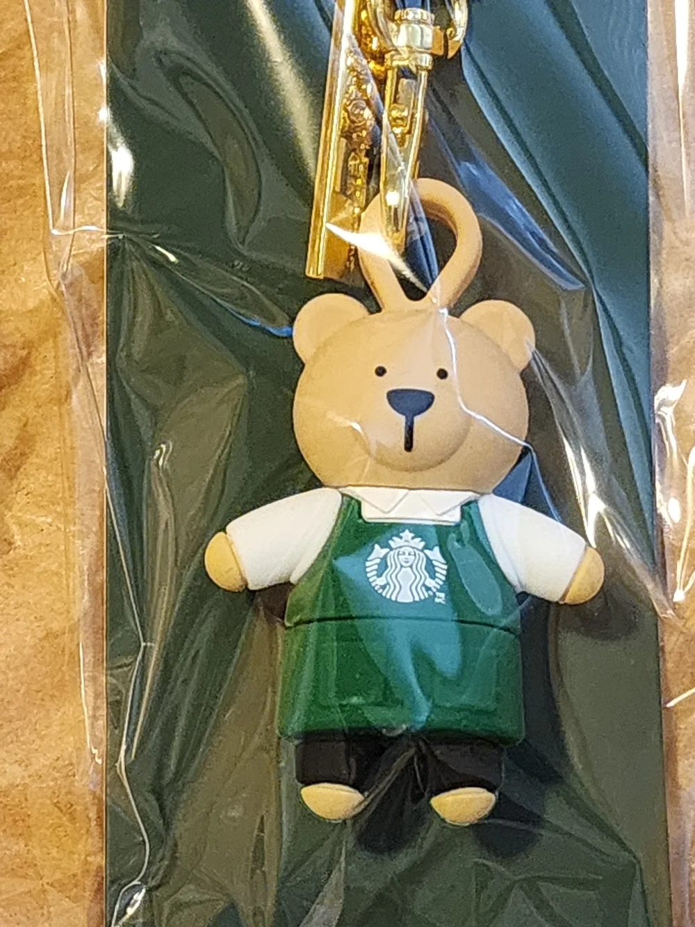 Starbucks Bear Keychain – Green Apron
